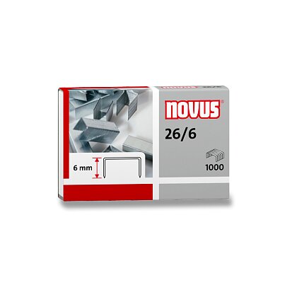 Obrázek produktu Novus 26/6 - drátky do sešívaček