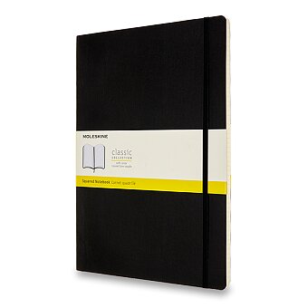 Obrázek produktu Zápisník Moleskine - měkké desky - A4, čtverečkovaný, černý