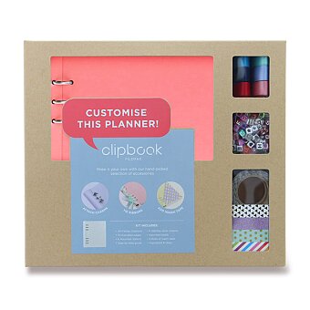Obrázek produktu Blok s doplňky Filofax Clipbook Kit Pastel A5 - růžová