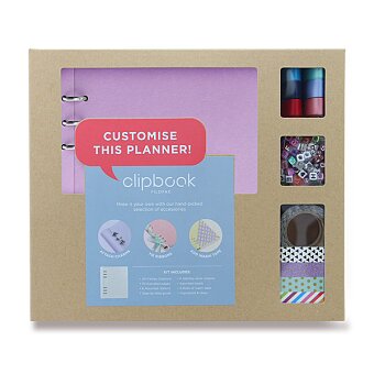 Obrázek produktu Blok s doplnkami Filofax Clipbook Kit Pastel A5 - fialová