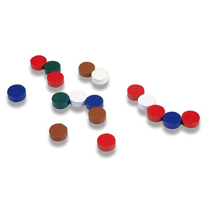 Obrázek produktu Feritové magnety - průměr 15 mm, 20 ks, barevné