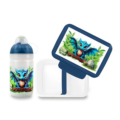 Product image Zdravá lahev 0,5 l a Zdravá sváča - dráček, set