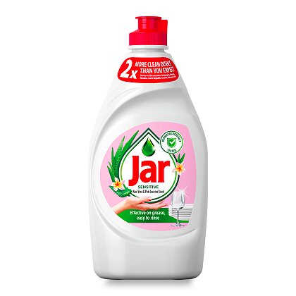 Product image Jar Sensitive - dishwashing liquid - Aloe & Pink Jasmine, 450 ml