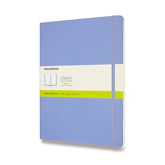 Obrázek produktu Zápisník Moleskine - měkké desky - XL, čistý, nebesky modrý