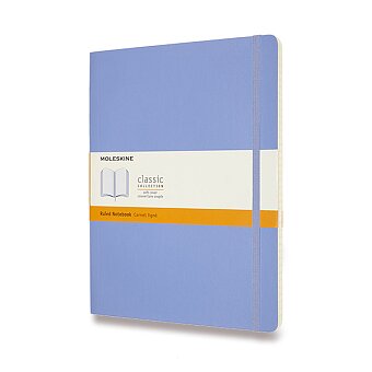 Obrázek produktu Zápisník Moleskine - mäkké dosky - XL, linajkový, nebesky modrý