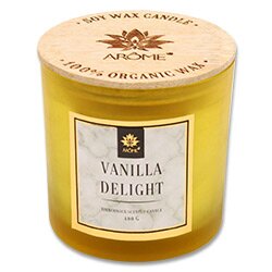 Levně Arôme - vonná svíčka s dřevěným knotem - Vanilla Delight