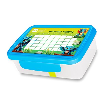 Product image Zdravá sváča - svačinový box s rozvrhem hodin - modrý
