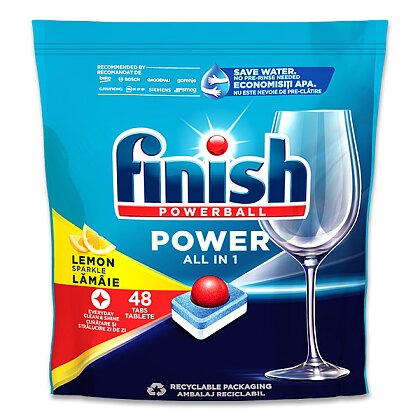 Obrázek produktu Finish Power All In 1 Lemon - tablety do myčky - 48 tablet