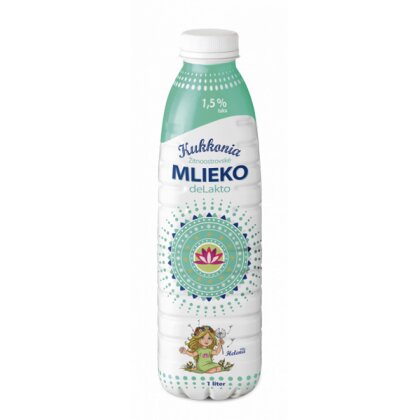 Obrázok produktu Mlieko - polotučné, Kukkonia bezlaktózové 1,5% , 6 ks balenie