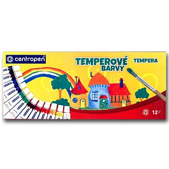 Obrázek produktu Temperové barvy Centropen 9550/12 - 12 barev, tuba 12 ml