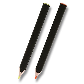 Obrázek produktu Súprava zvýrazňovacích farebných ceruziek Moleskine - 2 ks farebných ceruziek, vrchnák, strúhadlo