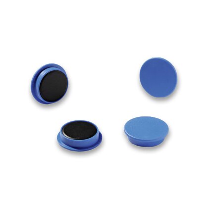 Obrázek produktu Durable - magnety v plastu - průměr 21 mm, 6 ks, modré