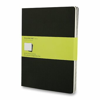 Obrázek produktu Sešity Moleskine Cahier - XL, čistý, 3 ks, černé