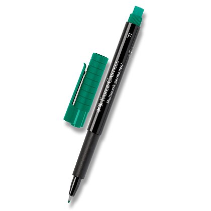 Obrázek produktu Faber-Castell Multimark 1513 F - permanentní popisovač - zelený, hrot F