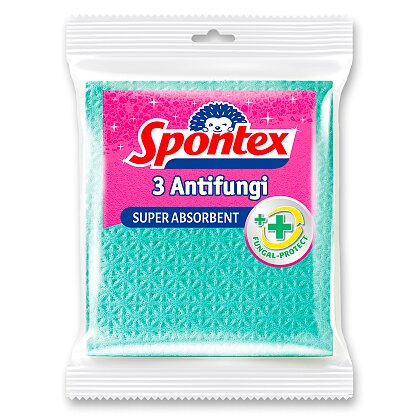Obrázok produktu Spontex Antifungi - špongiová utierka, 3 ks
