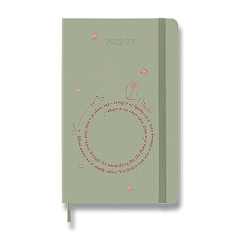 Obrázek produktu 18měsíční diář Moleskine 2022-23 Le Petit Prince Rose - tvrdé desky - L, týdenní