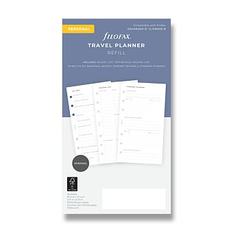 Obrázek produktu Plánovanie cestovania - náplň osobných diárov Filofax