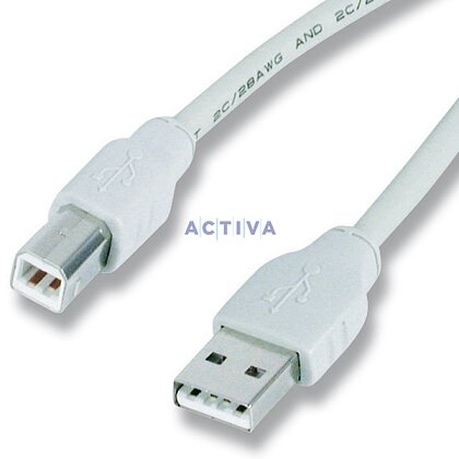 Obrázok produktu Káble - USB k tlačiarňam - 1,8 m - A-B