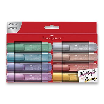 Obrázek produktu Zvýrazňovač Faber-Castell Textliner 46 Metallic - sada 8 barev