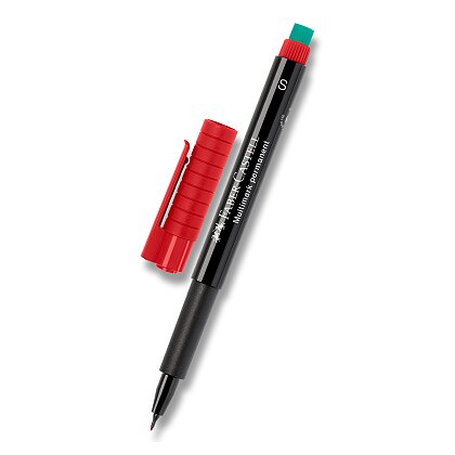 Obrázek produktu Faber-Castell OHP Marker 1523 S - permanentní popisovač - červený