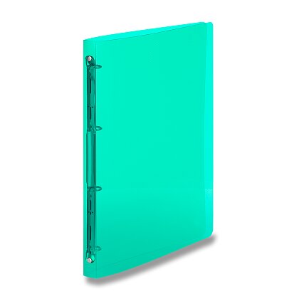 Product image Transparent - 4kroužkový pořadač - A5, 25 mm, zelený