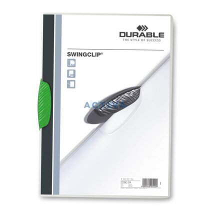 Obrázek produktu Durable Swingclip - plastový rychlovazač - zelený