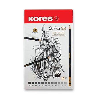 Obrázek produktu Grafitová tužka Kores Grafitos 12 - 12 ks