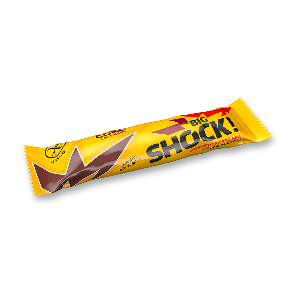 Big Shock! - energetická tyčinka s kofeinem - Čoko, 65 g