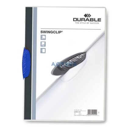 Obrázek produktu Durable Swingclip - plastový rychlovazač- modrý