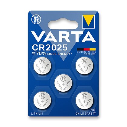 Product image Varta CR 2025 - baterie - 5 ks