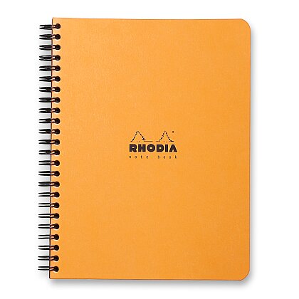 Obrázek produktu Rhodia Classic - kroužkový blok - A5+, 80 l., čtverečkovaný, oranžový