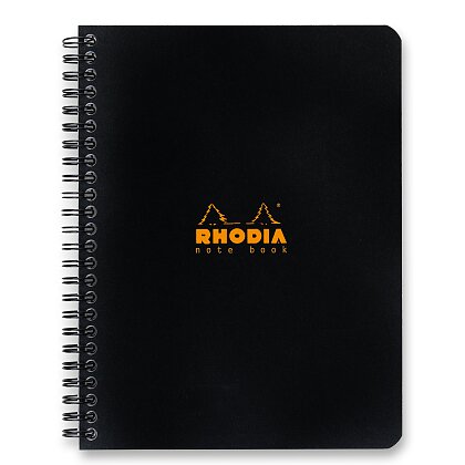 Obrázek produktu Rhodia Classic - kroužkový blok - A5+, 80 l., čtverečkovaný, černý