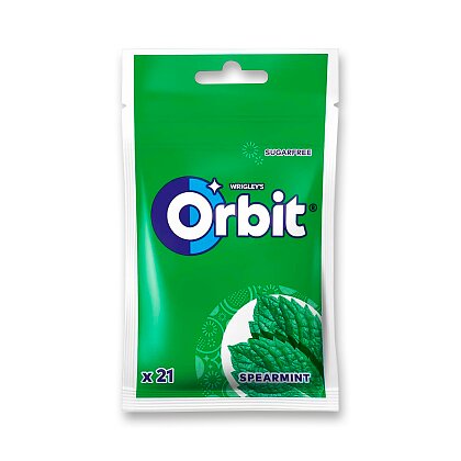 Obrázek produktu Orbit Spearmint - žvýkačky - sáček, 21 ks
