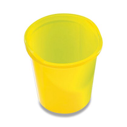 Obrázek produktu Helit Transparent - odpadkový koš 13 l - žlutý