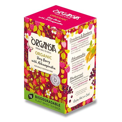Obrázek produktu Organsia Bio Very Berry with Ashwagandha - bylinný čaj - 18 ks