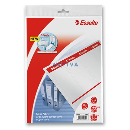 Obrázok produktu Esselte Easy Print - samolepiace štítky pre kartónové zakladače - 75 mm, 40 ks