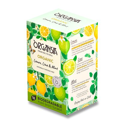 Obrázek produktu Organsia Bio Lemon Lime & Mint - bylinný čaj - 18 ks