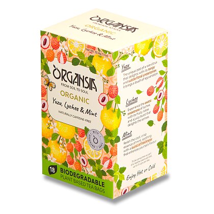 Obrázek produktu Organsia Bio Yuzu Lychee and Mint - bylinný čaj - 18 ks