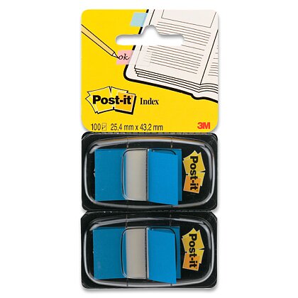 Obrázek produktu 3M Post-it - samolepicí popisovatelné záložky - 2 x 50 záložek, modré