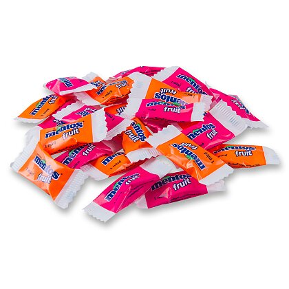 Obrázek produktu Mentos ovocné - jednotlivě balené ovocné bonbony, 560 g, 200 ks