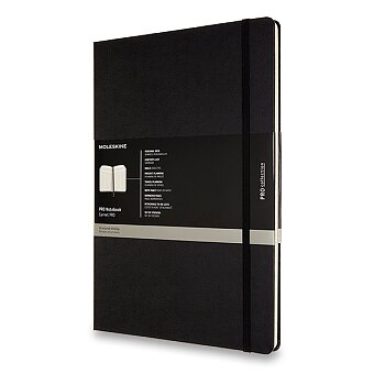 Obrázek produktu Zápisník Moleskine Professional - tvrdé desky - A4, linkovaný, černý
