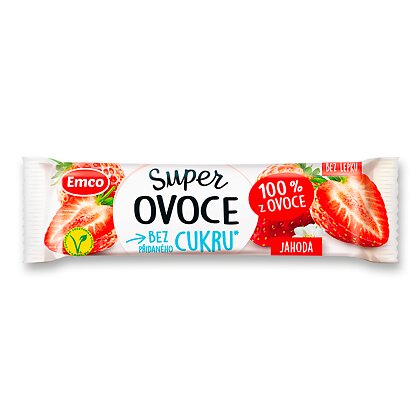 Obrázok produktu Emco 100% Ovoce - ovocná tyčinka - jahoda, 30 g