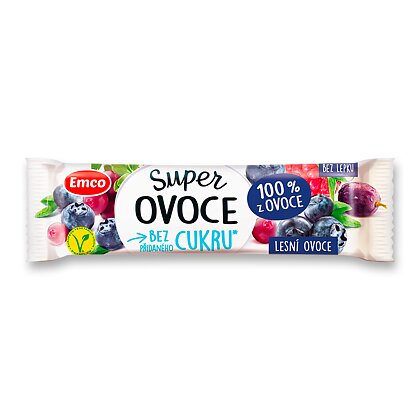 Obrázok produktu Emco 100% Ovoce - ovocná tyčinka - lesné ovocie, 30 g