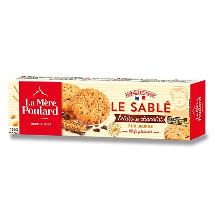 Obrázek produktu La Mére Poulard - máslové sušenky s kousky čokolády - 125 g