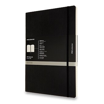 Obrázek produktu Zápisník Moleskine Professional - mäkké dosky - A4, linajkový, čierny