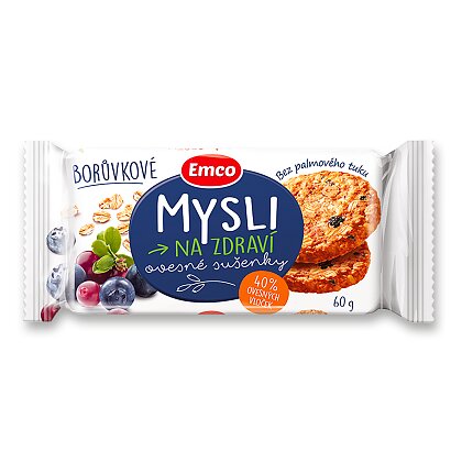 Obrázek produktu Emco - cereální sušenky - borůvkové, 60 g