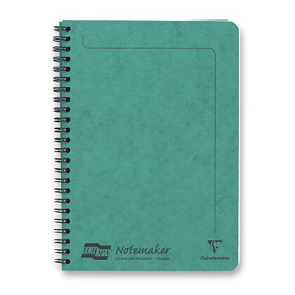 Product image Clairefontaine Europa - wirebound pad - A5, 60 .s, lined, green