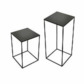 Stolek Ethnicraft Charcoal Square Side Table