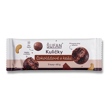 Obrázok produktu Šufan - guličky čokoládové s kešu - 60 g