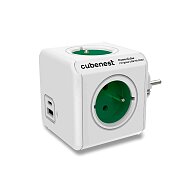 Cubenest PowerCube Original - rozbočovací zásuvka - USB A+C, 20 W, zelená